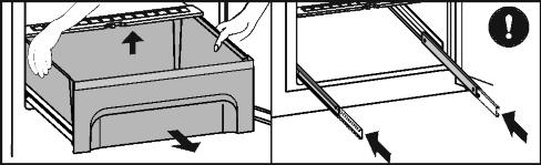 u BioCool-låda kan tas ut för rengöring. 6 Underhåll Fig. 27 5.10.2 Ta isär dörrfack 6.