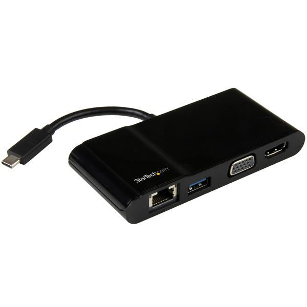 USB-C-multiportadapter för bärbara datorer - 4K HDMI eller VGA - GbE - USB 3.0 Product ID: DKT30CHV Denna USB-C -multiportadapter för bärbara datorer förändrar sättet du arbetar på när du reser.