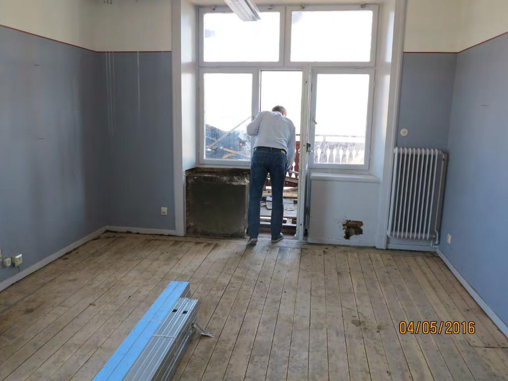 Figur 11 Rummet innanför terrassen där