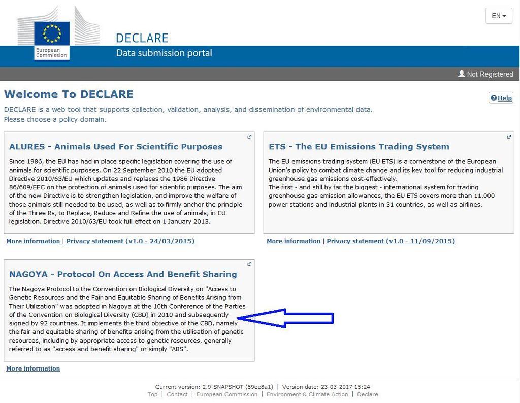 dig). Först måste du välja policydomänen Nagoya.
