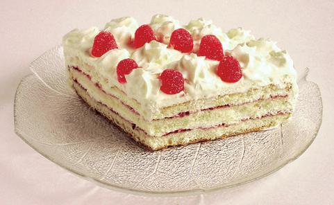 Smörj och bröa en form för sockerkaka eller tårta. 3. Vispa ägg och socker. 4. Rör snabbt ner alla övriga ingredienser. OBS! Smeten tjocknar snabbt. 5.