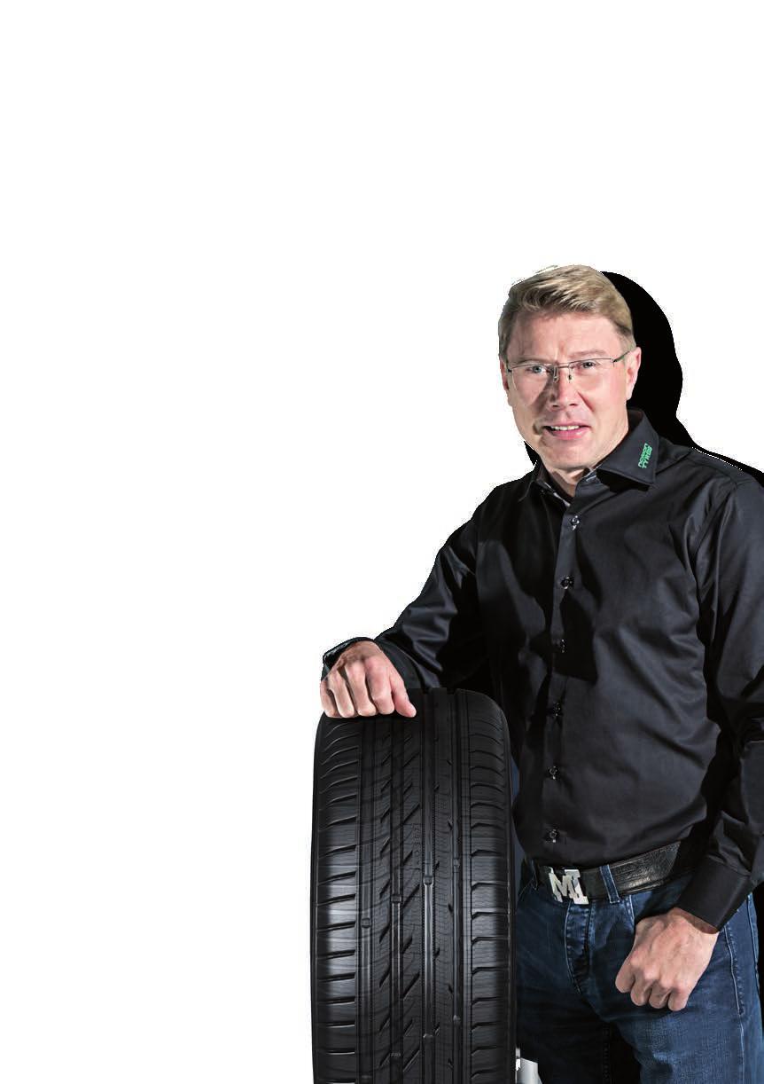 Nokian Hakka Black Prestanda för nordiska förhållanden Formel 1-mästaren Mika Häkkinen: Däcken ska ge ett förtroende Mika Häkkinen, dubbel Formel 1-världsmästare och Nokian Tyres