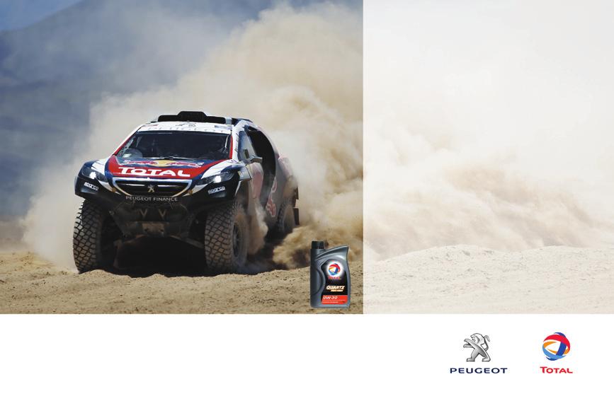 PEUGEOT OCH TOTAL PARTNERSKAP FÖR HÖG PRESTANDA! 2015 återvänder Peugeot till Rally Raid-arenan, en av världens tuffaste motorsportdiscipliner.