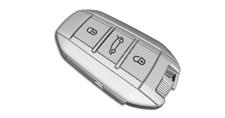 Öppningar "Nyckelfria lås- och startsystemet" med fjärrkontroll Gör det möjligt att låsa upp (öppna) och låsa (stänga) bilen centralt, antingen med nyckeln i låset eller på avstånd.