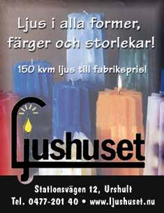 Fabriksförsäljning från April till och med September. Vardagar 10-18, lördagar 10-14 orthexgroup.com Tel. 0477-450 00 Alltid minst 500 bilar i lager! www.carlqvistbil.
