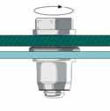Tekniska data Metoder för test av POP Nut -mutterns styrka Ultimat åtdragningsmoment Testförhållanden Basmaterial: Stål, 1,2 mm i tjocklek Fästplatta: SK3 (HRC40 eller däröver) Bult: Hexbult eller