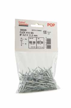 POP nit Konsumentförpackningar POP nit SB-Pack En sortering småförpackningar finns tillgängliga för din bekvämlighet.