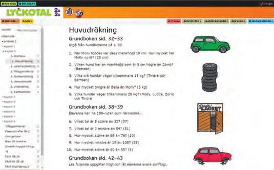 MATEMATIK Lyckotal del för del.