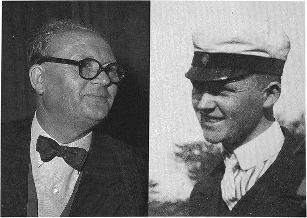 Gustaf Troedsson 1 953 (foto Jarl v Feilitzen) och 1 9 1 4 (foto A. Hadding). publicera sina rön och om hans bana inte brutits i förtid (Regnell 1961).