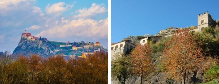 Riegersburg ligger på toppen av en gammal vulkan Fehring (34.7 km) Lilla och mysiga staden Fehring påminner om en stad under Medelhavets stjärnhimmel.