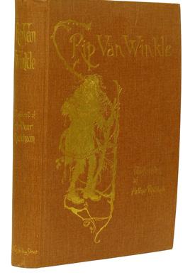 17 IRVING, Washington. Rip van Winkle. Öfversättning af Elisabeth Carlsson. Med illustrationer af Arthur Rackham, A. R. W. S. Illustrerad. Stockholm, P. A. Norstedt & söner, 1905. 4:o.