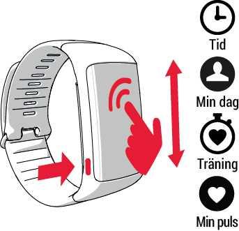 2. Lossa klockenheten från armbandet. Fäst armbandet genom att följa stegen i omvänd ordning. Se till att armbandet fäster ordentligt på båda sidorna av klockenheten.