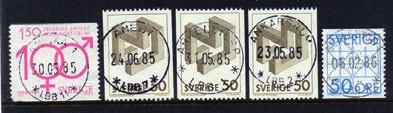 ÅNGBÅTSSTÄMPLAR. 3083 21 Ångbåts Pxp No18 8.5.76, prakt 250 3084 177 ÅXP 54 13.1.36, vackert klipp. 200 POB, LBB. ÅBX, JVG Brev och Samlingar 3085 Ca 50st brev 1950tal med POB-stämpl.