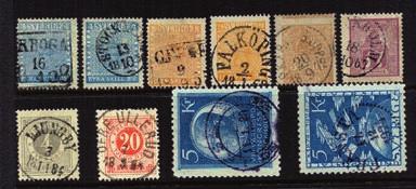 F 146.200kr. Lågt utrop! 5000 3348 Sent inkommen samling i två album med många bra märken och många vackra stämplar.