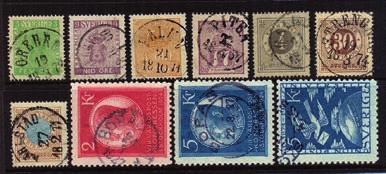 5000 Avbildningar i förra kolumnen 3352 Trevlig samling 1855-1970tal med bla defekt 3-sk, 16 olika BC/CB och många vackra