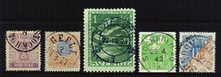 3000 Ex 3355 3350 Samling 1855-1945 med många bra klassiska, vackra stämplar och 30 OLIKA UPU inkl båda 5kr, Tj/L mm.