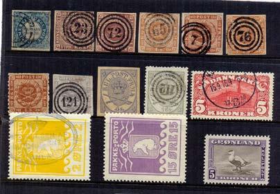 DANMARK. 1 6 Brev till Sverige, Ringstämpel 1 + Kiöpenhavn 24.3, transit Helsingborg 25.5, ankstpl. Vackert! 500 2 12 Par på brev till Altona, Köbenhavn 1.12.(66) och ringstämpel 1 Transit "Post-Sped-Bur Lubeck- Hamburg 2.