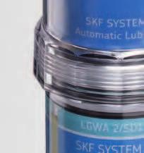 SKF SYSTEM 24 Elektromekaniska smörjapparater för ett smörjställe SYSTEM 24 serie TLSD SKFs serie TLSD är det bästa valet när det krävs en enkel och pålitlig automatisk smörjapparat för varierande