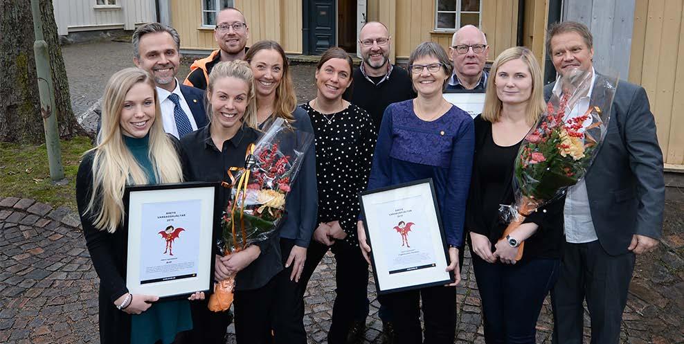 Årets vardagshjältar 2016 tillsammans med Niklas Wikström, ordförande i Samverkan barn