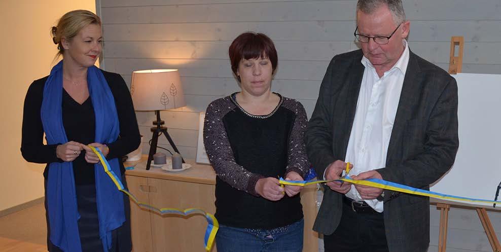 Invigning av boendet på Stockfallet med Niina Koivumaa (M), nämndens 2:a vice