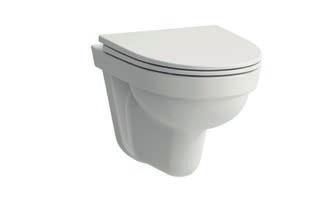 510:- WC STOL, LAUFEN PRO-N Standard - Hög modell golvstående WC-stol. Dolt S-lås höjd 46 cm med ventil och mjuk sits.