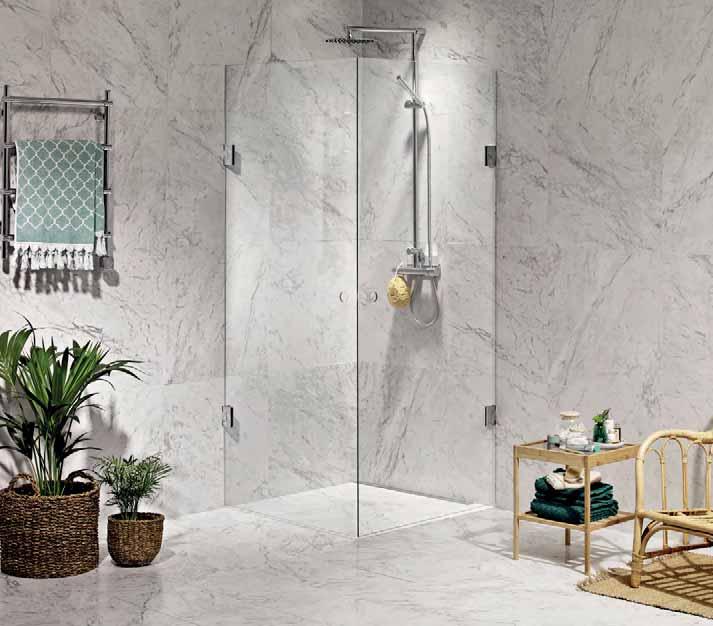 DUSCH LUXOR Luxor är vår mest exklusiva duschvägg. Utan handtag och profiler ger den badrummet en både ren och stilfull design, med en känsla av lyx.