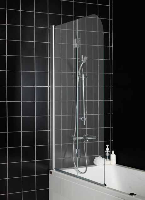 250:- HAFA IGLOO BADKARSVÄGG 2 DELAD Smidig sväng- och vikbar tvådelad duschvägg för montage på badkar. När den inte används fälls den in mot väggen.