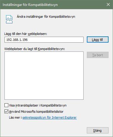 Internet Explorer Denna webbläsare stödjer fortfarande NPAPI-plugins och är en snabb metod för att ansluta till kameror och börja övervaka.