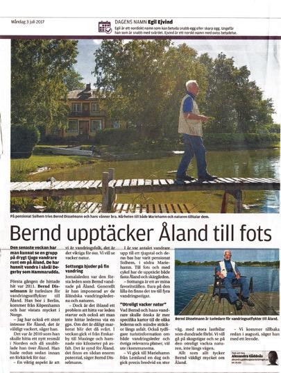 com/van dra-pa-aland/ Sommaren 2017 får leden kritik av vandrare och det tycks som om två av