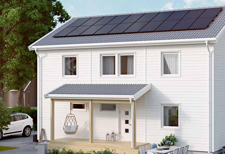 UN L E K AIA 566 LEK 2 3 4 5 LEK LEK Nybyggnation med NIBE Solcellspaket NIBE PV OCH NIBE VÄRMEPUMP I UNIK SYSTEMLÖSNING Tillsammans med en NIBE värmepump får du på årsbasis maximal utdelning av ditt