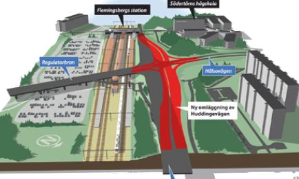 Vägplanen för Väg 226/57 Pålamalmsvägen Högskolan, ny väg Del av Förbifart Tullinge Planförslaget utgår från läge och utformning för trafikplatsen som den anges i förslag till vägplan Väg 226/57