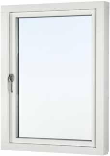 Aluminiumbeklädda Sideswing Standardutrustade med 3-glas isolerruta som har ett U-värde på 1,2. Har du önskemål om bullerdämpande glas, insynsskydd eller extra säkerhet, se vidare under Mina val.