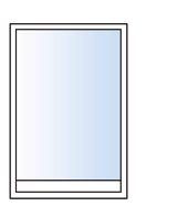 Fast parti Levereras med en personsäker 3-glas isolerruta med ett U-värde på 1,0 som standard.