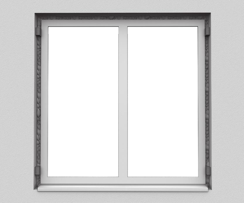 Ta därefter bort skyddstejpen på fönstrets alla delar och montera eventuellt tillbaka fönsterbågarna i fönsterkarmen.