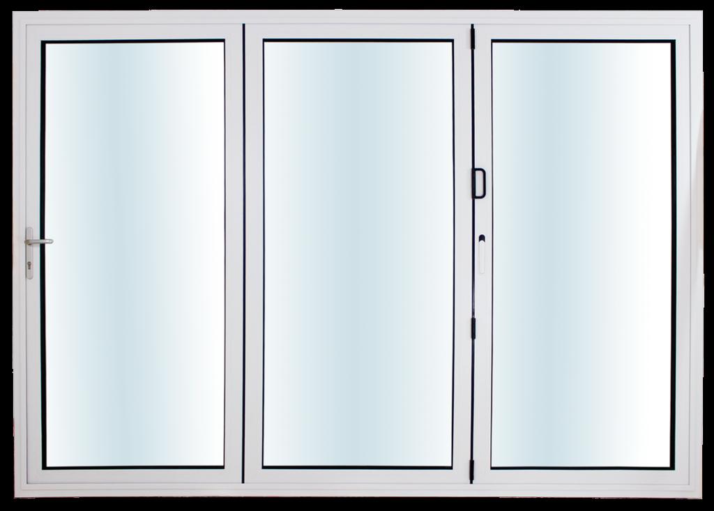 VIKDÖRRSPARTI HEL ALUMINIUM 41 Gediget parti av högsta tänkbara kvalitet. Låg tröskel som mer eller mindre tar bort gränsen mellan ute och inne.