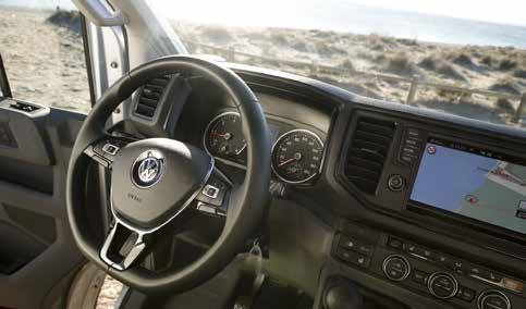 Och eftersom nya Crafter är helt utvecklad av Volkswagen själva är det numera enkelt att känna sig hemma i kupén.