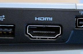 HDMI HDMI innebär att datorn har en utgång/kontakt från vilken du kan koppla en kabel till en TV.