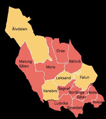 Bostadssituationen i Dalarna om tre år Fyra kommuner bedömer att det om tre år kommer att vara balans på bostadsmarknaden som helhet, medan resten av kommunerna förväntar sig underskott.