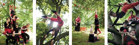 Med små medel och ösig vildhet växer deras finurliga och experimentella scener fram och visar på glädjen och kreativiteten som finns och uppstår i mötet med cirkus och musik. Lördag 11 nov. kl. 16.