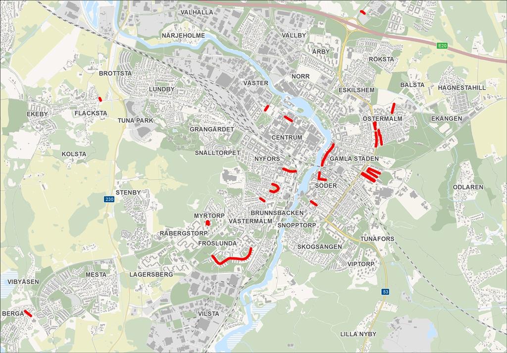 Eskilstuna kommun 2017-03-03 2 (5) I bilderna nedan presenteras enkelriktade gator i Eskilstuna.