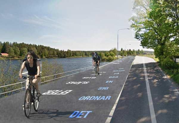 cyklister bör separeras för minska risken för konflikter.