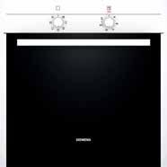 Temperaturintervall 50-270 C iemens, Glaskeramikhäll Glaskeramikhäll med touchslider, dvs att temperaturen justeras med en tryckkänslig rörelsepanel.