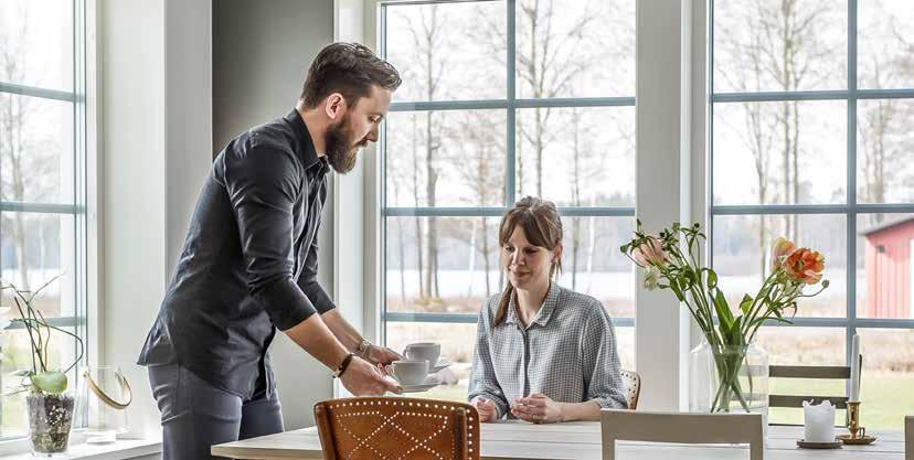 VI TÅL ATT JÄMFÖRA Detta ingår i alla våra hus: Alla våra hus byggs med hög kvalitet i trä och inomhus i varma torra lokaler.