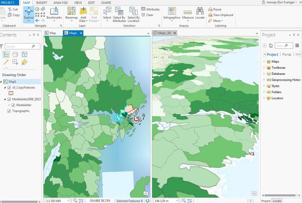 Kom i gång att använda ArcGIS Pro Tillgång till ArcGIS pro ArcGIS Pro är en ny applikation som är tillgänglig som del av ArcGIS for Desktop.