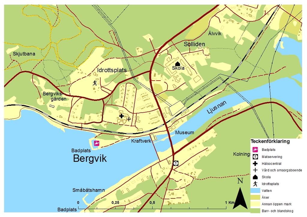 Bergvik och Vannsätter Bergvik är en gammal bruksort som är storslaget beläget på bägge sidor om Bergviken, en del av Ljusnan avrinningsområde. Här byggdes världens äldsta sulfitfabrik på 1870-talet.