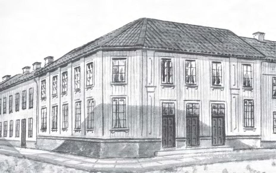 HAGA MISSIONSHUS Missionshuset i Haga i hörnet av Husargatan och Nygatan i Haga.