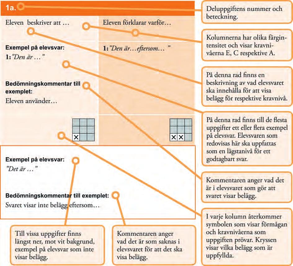 ALLMÄN INFORMATION Hur är bedömningsanvisningarna strukturerade?