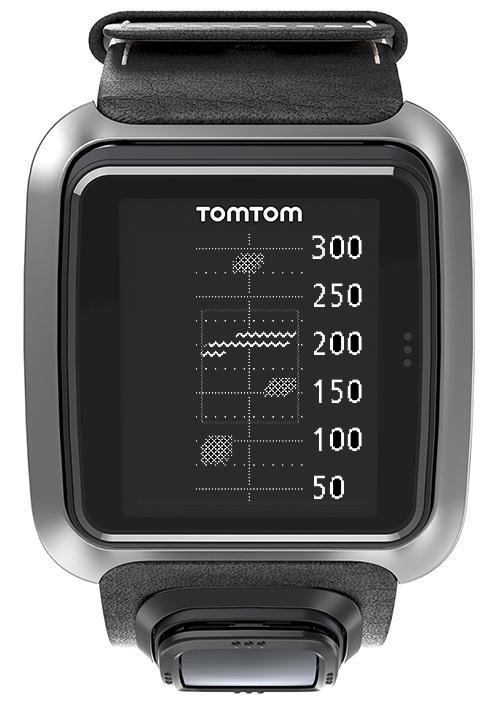 Zooma in på ett hinder Din TomTom Golfer visar hindrens position i förhållande till deras position på den faktiska banan.