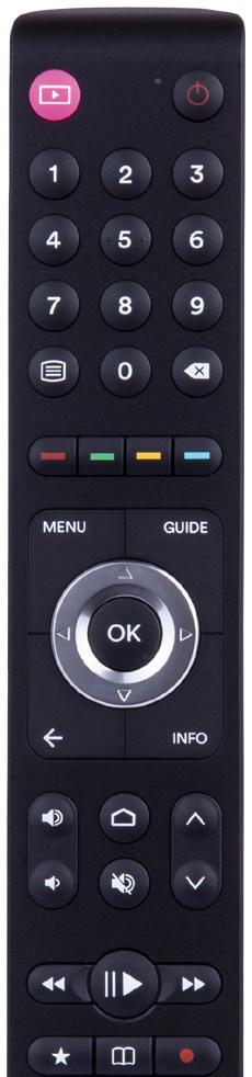 3. Daglig användning DNA TV -knapp Det tar alltid till DNA TV visningsläge. Power Stänger av enheten. Om tv:ns HDMI-port är CEC-kompatibel kan du välja från inställningar att tv:n stängs samtidigt.