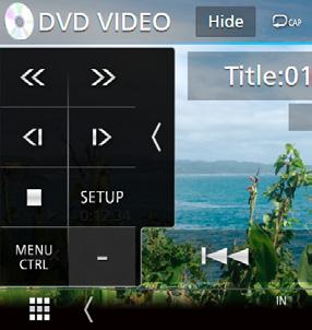 ÑÑPekskärmskontroll Med pekskärmskontroll kan du använda DVDmenyn genom att trycka på menyknapparna direkt på skärmen.
